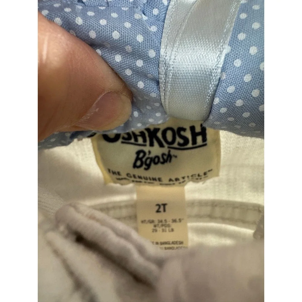 OshKosh B'gosh 2T Unicorn Tulle Jumper Dress + White Denim Jacket Outfit Set